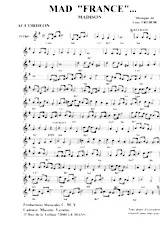 descargar la partitura para acordeón Mad France  (Madison) en formato PDF