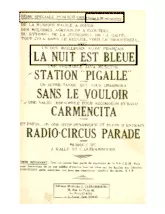 télécharger la partition d'accordéon La nuit est bleue (Orchestration Complète) (Slow Fox) au format PDF