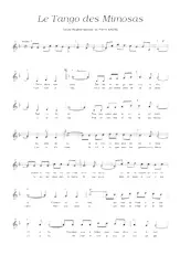 descargar la partitura para acordeón Le tango des mimosas en formato PDF