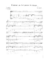 télécharger la partition d'accordéon L'amour ça fait passer le temps (Chant : Marcel Amont) au format PDF