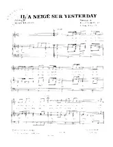 descargar la partitura para acordeón Il a neigé sur Yesterday en formato PDF