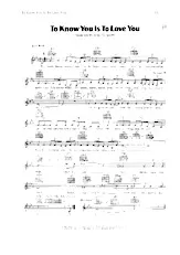 download the accordion score To know you is to love you (Slow Rock) in PDF format