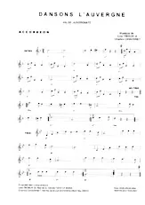 télécharger la partition d'accordéon Dansons l'Auvergne (Valse Auvergnate) au format PDF