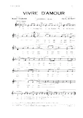 télécharger la partition d'accordéon Vivre d'amour (Boléro Mambo) au format PDF