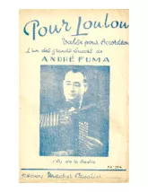 scarica la spartito per fisarmonica Pour Loulou (Valse) in formato PDF
