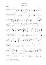 télécharger la partition d'accordéon Your love (Pour over me) au format PDF