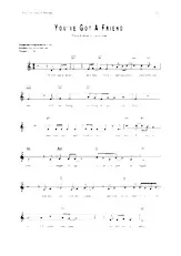 descargar la partitura para acordeón You've got a friend en formato PDF