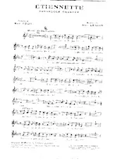 scarica la spartito per fisarmonica Etiennette (Farandole Chantée) in formato PDF