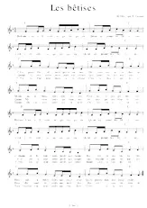 download the accordion score Les Bêtises in PDF format