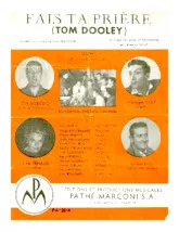 télécharger la partition d'accordéon Fais ta prière (Tom Dooley) au format PDF