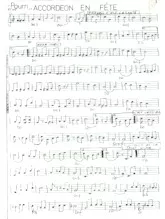 download the accordion score Accordéon en fête (Pot Pourri de Marches) (Manuscrit) in PDF format