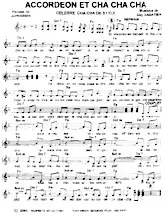 scarica la spartito per fisarmonica Accordéon et Cha cha cha in formato PDF