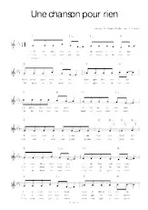 download the accordion score Une chanson pour rien in PDF format