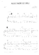 download the accordion score Allumer le feu (Chant : Johnny Hallyday) in PDF format