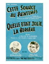 scarica la spartito per fisarmonica Qu'elle était jolie la bergère (Boléro Chanté) in formato PDF