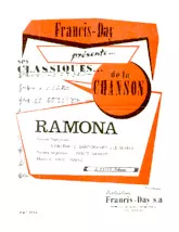 télécharger la partition d'accordéon Ramona au format PDF