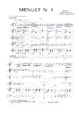 scarica la spartito per fisarmonica Menuet N°1 (Conducteur) in formato PDF