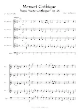 télécharger la partition d'accordéon Menuet Gothique (Conducteur) au format PDF