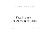 scarica la spartito per fisarmonica Fuga in a moll con Angry Birds thema (Conducteur) in formato PDF