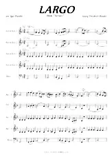 télécharger la partition d'accordéon Largo (From Xerxes) (Conducteur) au format PDF