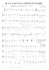 download the accordion score Je ne sais pas comment faire in PDF format