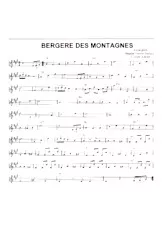 scarica la spartito per fisarmonica Bergère des montagnes in formato PDF