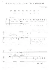 download the accordion score Je t'aimais Je t'aime Je t'aimerai in PDF format