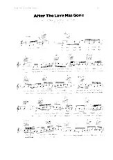 scarica la spartito per fisarmonica After The Love Has Gone in formato PDF