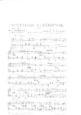 scarica la spartito per fisarmonica Nostalgie Lozèrienne (Valse Chantée) in formato PDF