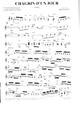 télécharger la partition d'accordéon Chagrin d'un jour (Tango) au format PDF