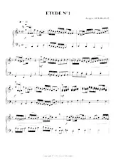 descargar la partitura para acordeón Etude n°1 en formato PDF