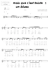download the accordion score Mais que c'est triste un blues in PDF format