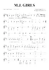 télécharger la partition d'accordéon M J Girls (Boum Boum Musique) au format PDF