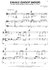 scarica la spartito per fisarmonica Exhale (Shoop Shoop) (From the Original Soundtrack Album : Waiting to Exhale) in formato PDF