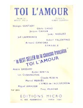 scarica la spartito per fisarmonica Toi l'amour (Orchestration Complète) (Boléro Bohémien) in formato PDF