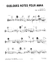scarica la spartito per fisarmonica Quelques notes pour Anna (Slow) in formato PDF