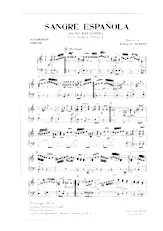 télécharger la partition d'accordéon Sangre Española (Sang Espagnol) (Paso Doble Typique) au format PDF
