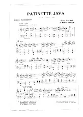 download the accordion score Patinette Java in PDF format