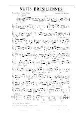 scarica la spartito per fisarmonica Nuits Brésiliennes (Baïao) in formato PDF