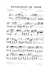 scarica la spartito per fisarmonica Bandoneon de amor (Bandonéon d'amour) (Tango) in formato PDF