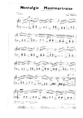 télécharger la partition d'accordéon Nostalgie Montmartroise (Orchestratiion Complète) (Valse Moderne) au format PDF