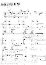 descargar la partitura para acordeón Baby Come to me en formato PDF