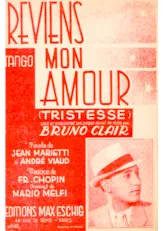 télécharger la partition d'accordéon Reviens mon amour (Tristesse) (Tango) au format PDF