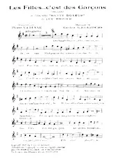 descargar la partitura para acordeón Les filles C'est des garçons (Jo Sam) (De l'Opérette : Ketty Boxeur) en formato PDF