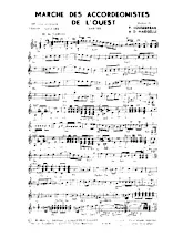 télécharger la partition d'accordéon Marche des accordéonistes de l'ouest (1er Accordéon) au format PDF