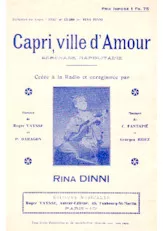 télécharger la partition d'accordéon Capri Ville d'amour (Sérénade Napolitaine) au format PDF