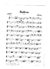 télécharger la partition d'accordéon Babou (Baïao) au format PDF