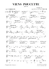 descargar la partitura para acordeón Viens Poucette (Java) en formato PDF