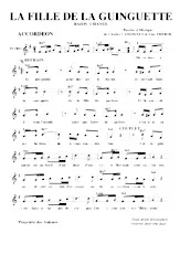 télécharger la partition d'accordéon La fille de la guinguette (Baïon Chanté) au format PDF