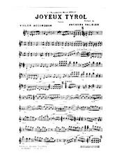 télécharger la partition d'accordéon Joyeux Tyrol (Valse) au format PDF